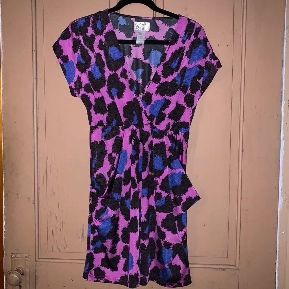 Paraella Cheetah Print Dress with Pockets!